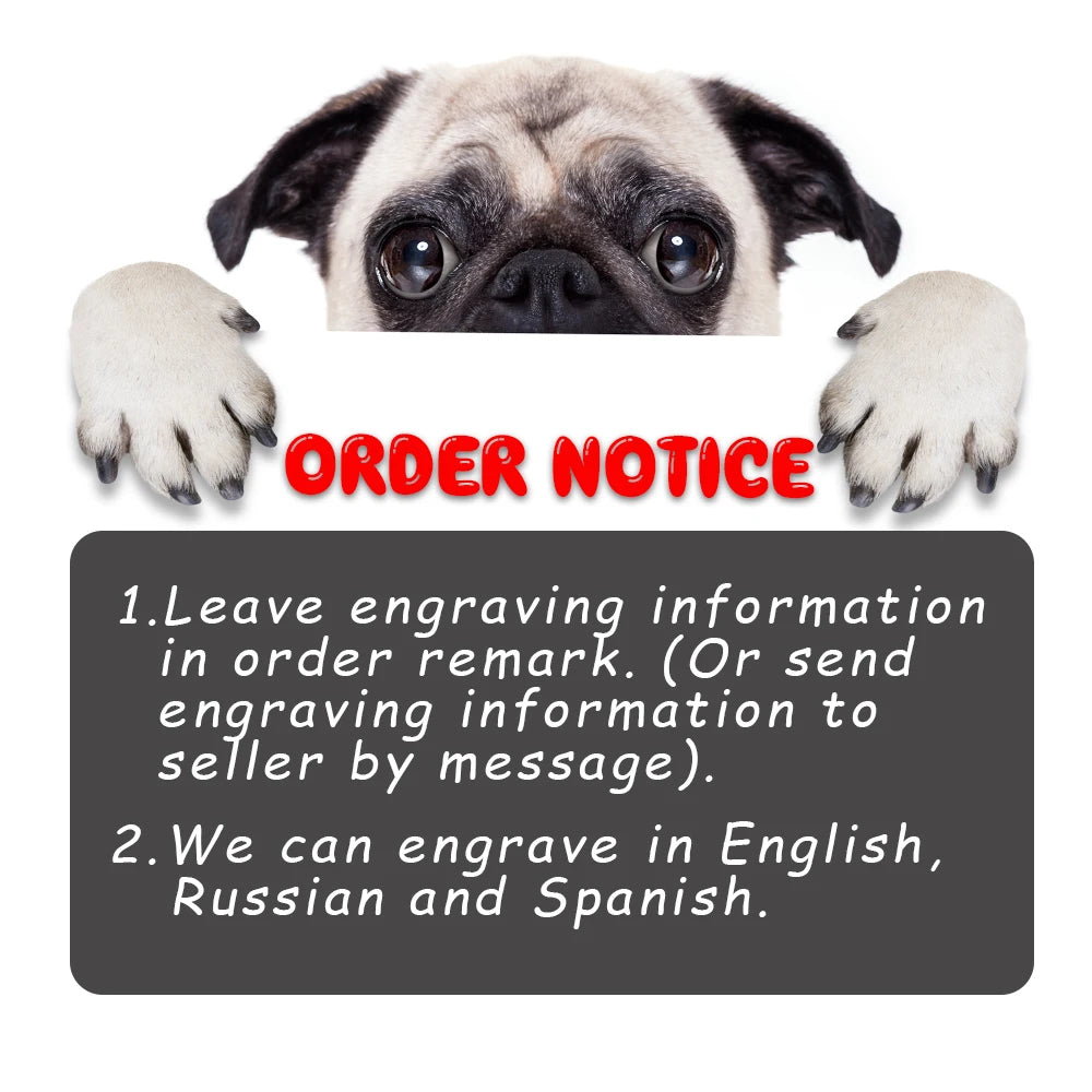 Dog Collar Personalized Collar Engraved Puppy Cat ID Tag Nameplate Collars For Dogs