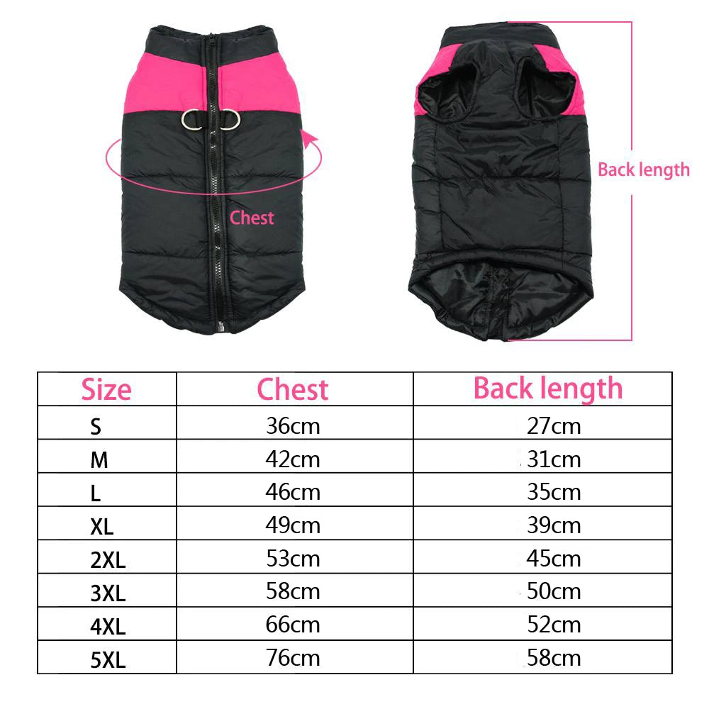 Dog Clothes For Small Medium Large Dogs Winter Coat Jacket Waterproof pet wears