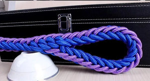 Double Strand Rope Large Metal P Chain Buckle National Color Pet Rope Collar Set For Big Dogs