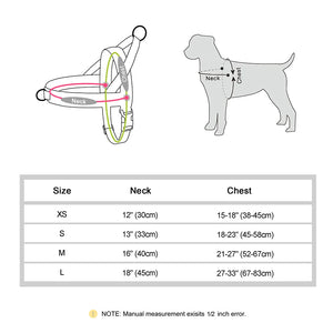 Warm Dog Harness Vest Winter Dog Soft Padded Pet Training Vests Adjustable Bulldog Pug