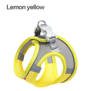 Kimpets Dog Harness Clothes Vest Chest Collars Rope Dogs Reflective Breathable Adjustable Outdoor Pet Supplies