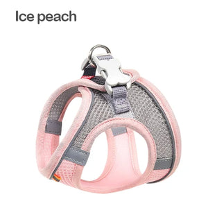 Kimpets Dog Harness Clothes Vest Chest Collars Rope Dogs Reflective Breathable Adjustable Outdoor Pet Supplies