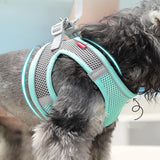 Kimpets Dog Harness Clothes Vest Chest Collars Rope Dogs Reflective Breathable Adjustable Outdoor Pet Supplies