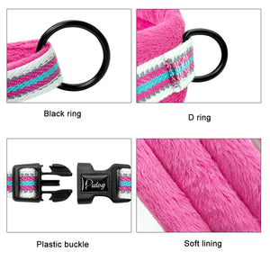 Warm Dog Harness Vest Winter Dog Soft Padded Pet Training Vests Adjustable Bulldog Pug