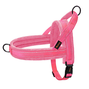 Warm Dog Harness Vest Winter Dog Soft Padded Pet Training Vests Adjustable Bulldog Pug